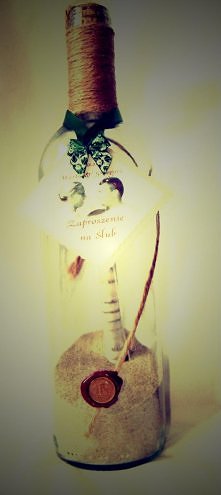 Zaproszenia ślubne ręcznie robione przeze mnie, wg mojego pomysłu. 

Co sądzicie? ;)