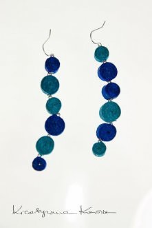 Kolczyki ze wstążki by Krea...