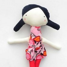 lala granatowowłosa powojowa