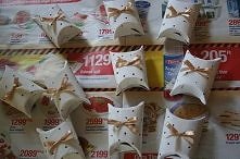 pudełeczko z rolki po papierze na prezent