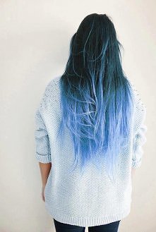 #blue #ombre #hair