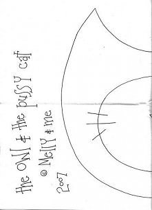 wykrój torebka kotek część 1