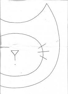 wykrój torebka kotek część 2