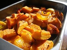 Pieczone żółte warzywa