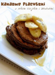kawowe placuszki z serkiem wiejskim i bananami