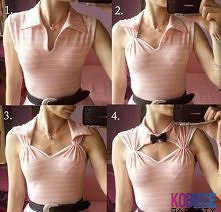 bluzka z kołnierzem