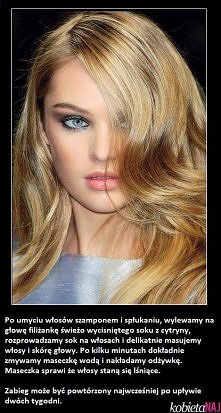 Maseczka na lśniące włosy ;D