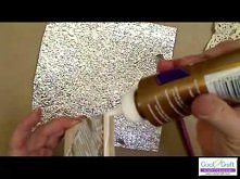 Szkatułka dekorowana folią aluminiową