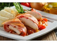 Piersi z kurczaka zawijane w szynkę