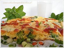 omlet z brokułami