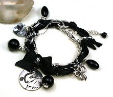 Chanelka czerń i srebro