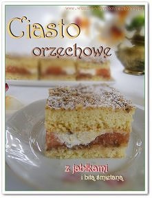 Ciasto orzechowe z jabłkami i bitą śmietaną
(przepis po kliknięciu w zdjęcie).