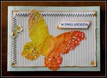 Kartka "Motyl" na urodziny