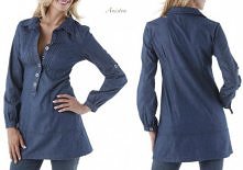 koszula tunika jeansowa dżi...