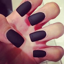 Matt black nails <3 Piękne!