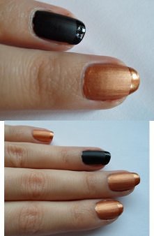 Matowo-błyszczące czarne i ...