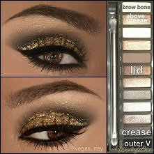 Fantastyczny make-up w złocie, idealny na karnawał!