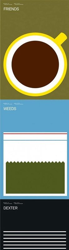 minimalistyczny plakat serialowy