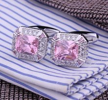 Pink cufflink
