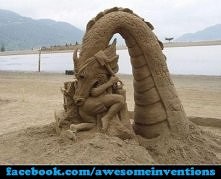 Sand Sculpture!