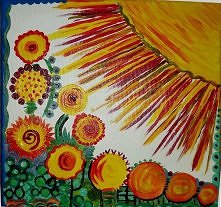 Słońce w kwiatach.
Obrazek ...