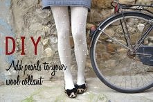 DIY - perełkowe rajstopy