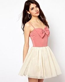 Paprika Bow Front Dress