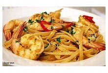 linquine z krewetkami