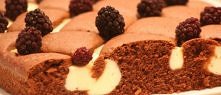 Ciasto czekoladowe z twarogową kratą