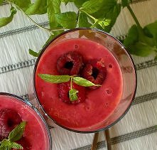 Koktajl malinowo-brzoskwini...