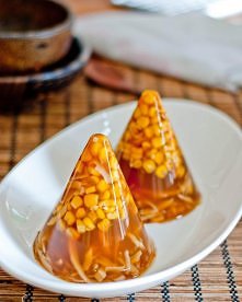 Agarowa galaretka kokosowa z kukurydzá