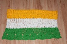 komin wydziergany na szydełku