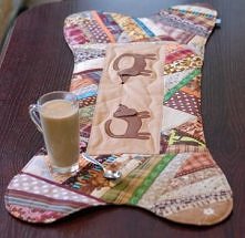 patchworkowy bieżnik w kształcie psiej kości ...