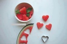 arbuzowe serduszka, mniam:P
