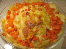 Zapiekany kalafior z marchewka