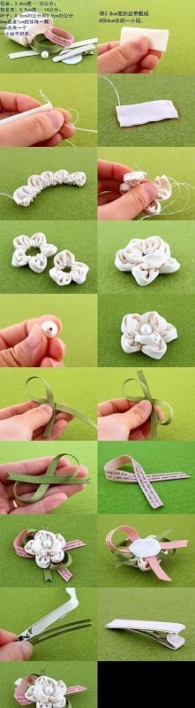 diy, diy projects, diy craft, handmade, diy fabric flower hairpin