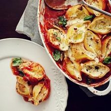 Zapiekane muszle z mozzarel...