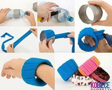 PRAKTYCZNY SPOSÓB WYKORZYSTANIA ZUZYTEJ BUTELKI!!! BRANSOLETKA DIY;)03 MARCA 2013