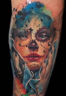 maxican sugar skull tattoo