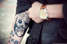 skull forearm tattoo