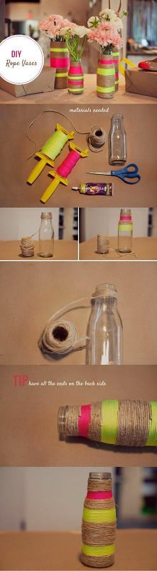     diy rope vase