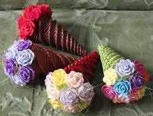 Rożki z papierowej wikliny ...