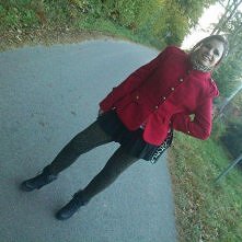 Militarny płaszczyk w żywym kolorze-uwielbiam!!:)