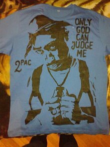 2PAC - koszulka zrobiona pr...