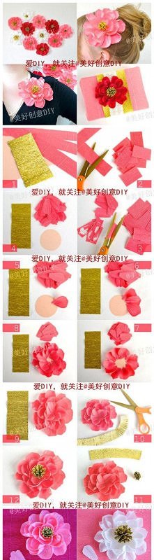 diy, diy projects, diy craft, handmade, diy creative head flowers