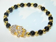 Złota czaszka z cyrkoniami ;)