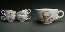 skull tea set