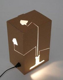 Lampka z kartonu