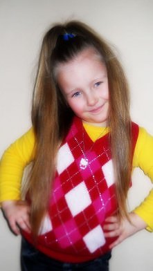 Lenka wymyśliła sobie dziś stylizację na Perfekcyjną panią domu ;)