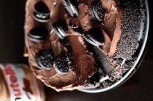 Sernik na zimno z nutellą i...